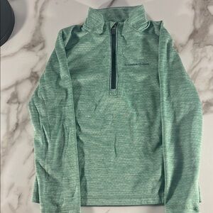 Vineyard Vines Teal Striped Quarter-Zip